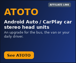 ATOTO: Android Auto / CarPlay car stereo head units. Affiliate link.