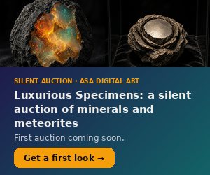 Luxurious Specimens: a silent auction of minerals and meteorites. First auction coming soon. Get a first look.