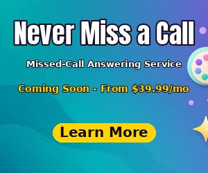 House ad example: Never Miss a Call