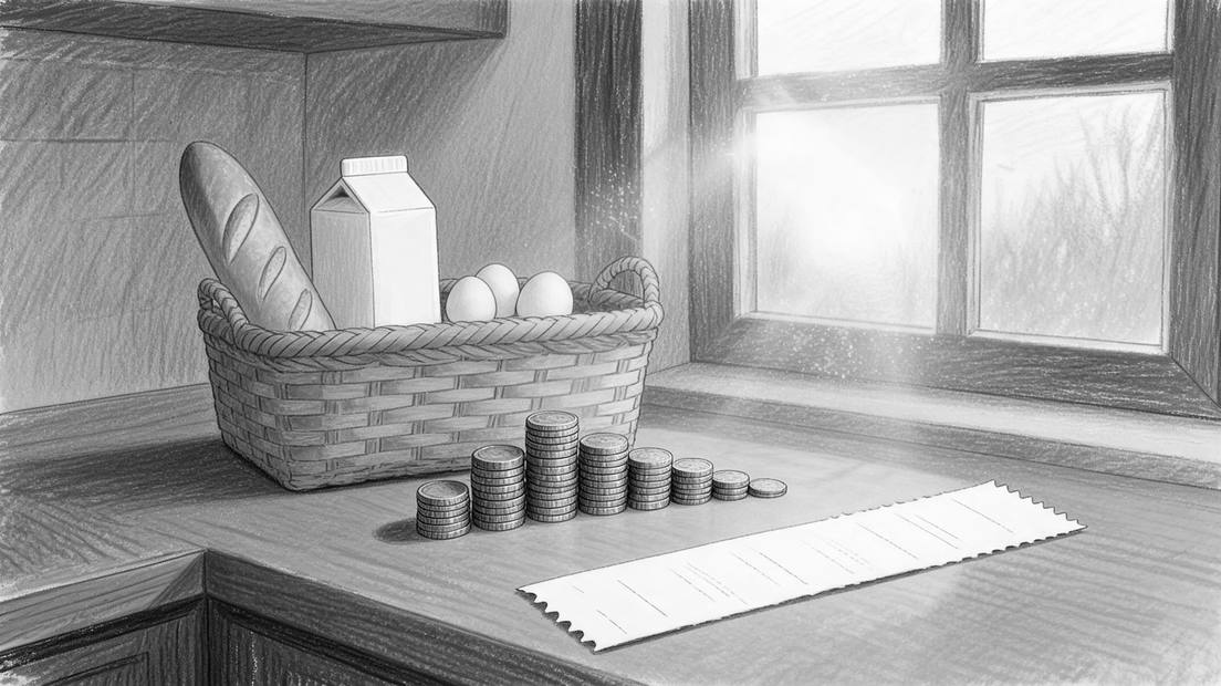 Illustration for a story about cost of living and the dollar